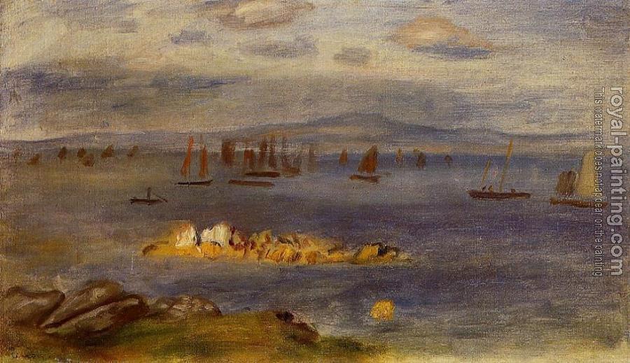 Pierre Auguste Renoir : The Coast of Brittany, Fishing Boats